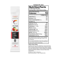 CELSIUS On The Go Strawberry Mango, Sugar Free Energy Drink Mix (14 Sticks per Pack)